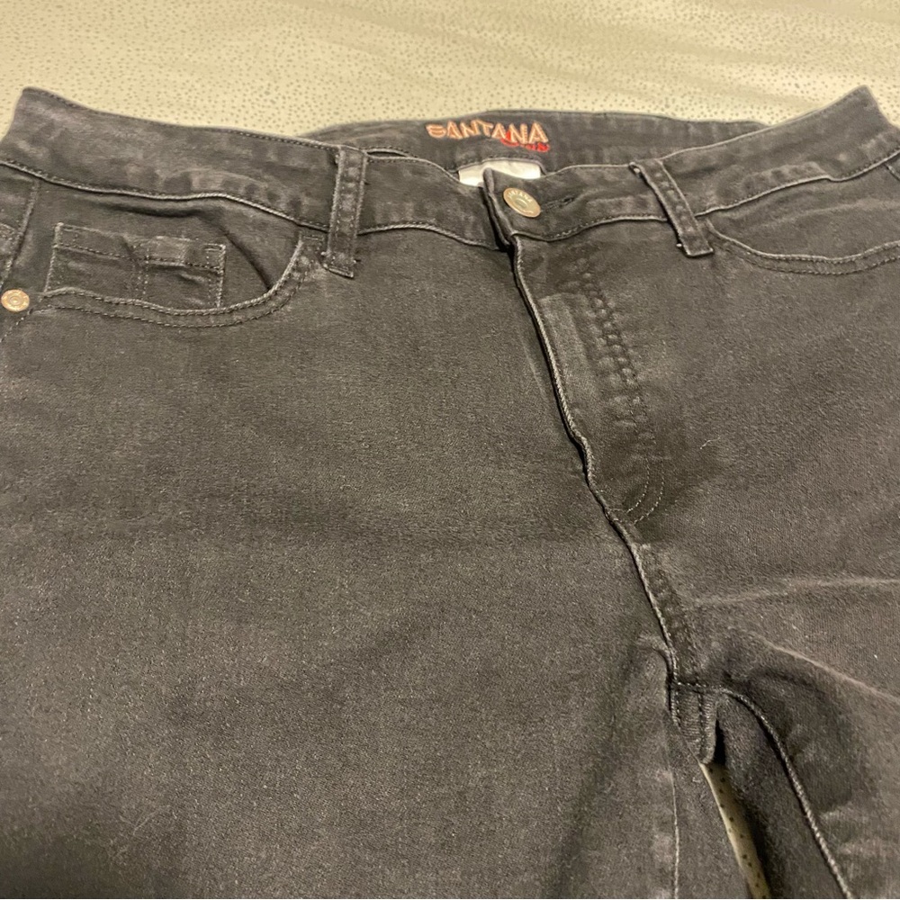 Straight Leg Black Denim Jeans - Picture 7 of 8
